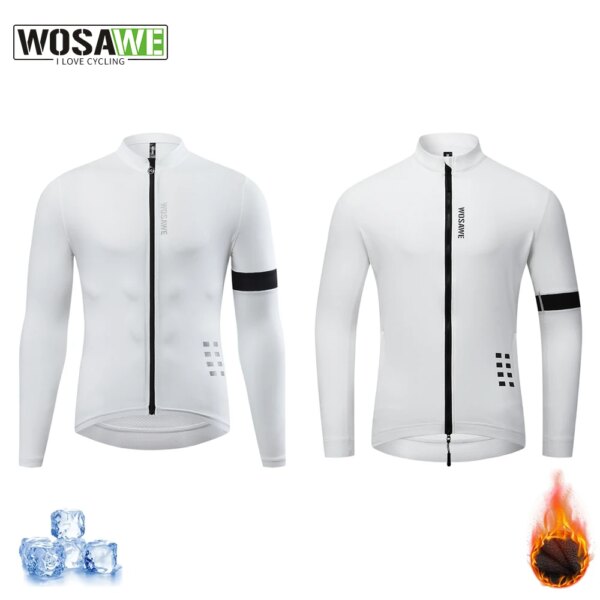 WOSAWE verano/invierno hombres ciclismo Jersey 2024 manga larga MTB Maillot camisa Jersey para descensos chaqueta para bicicleta de montaña ropa de bicicleta