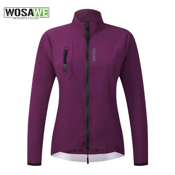 WOSAWE-cortavientos ultraligero impermeable y transpirable, abrigo protector a prueba de viento para ciclismo al aire libre, chaquetas, chaleco para mujer