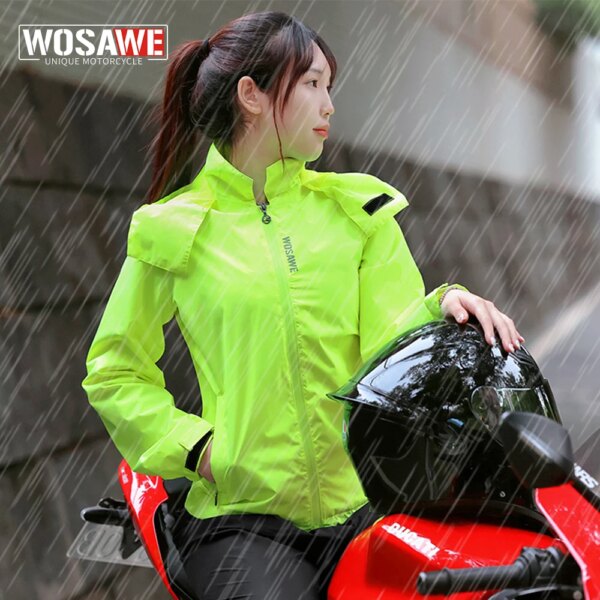 WOSAWE, chaqueta de senderismo para mujer, impermeable, de secado rápido, cortavientos para acampar, senderismo, pesca, capa de lluvia, ropa de lluvia para motocicleta al aire libre