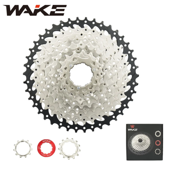 Wake Mountain Bike Cassette 10 velocidades 25/28/32/36/40/42/46T piñón libre para ciclismo MTB accesorios de bicicleta de carretera plegables