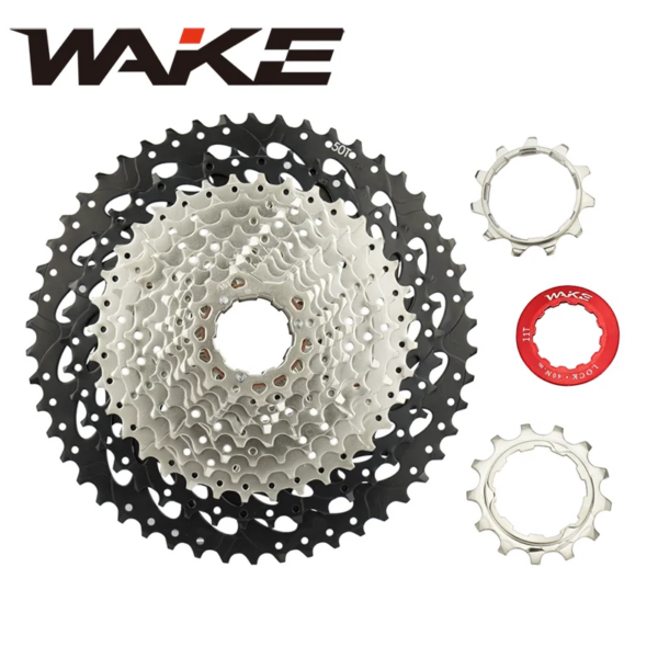 Wake Mountain Bike Cassette 12 velocidades 50T piñón libre para ciclismo MTB accesorios de bicicleta de carretera