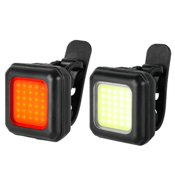 Luz LED impermeable para cabeza de bicicleta, lámpara trasera delantera para ciclismo, luz delantera recargable para bicicleta, luz trasera, faro LED para bicicletas