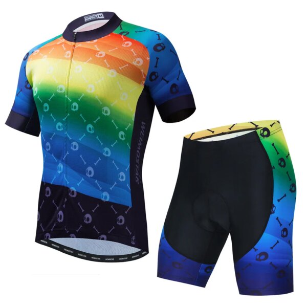 Weimostar, ropa de ciclismo para hombre, traje de verano para equipo profesional, conjunto de Jersey de ciclismo, ropa para bicicleta de carretera, ropa de verano para bicicleta MTB