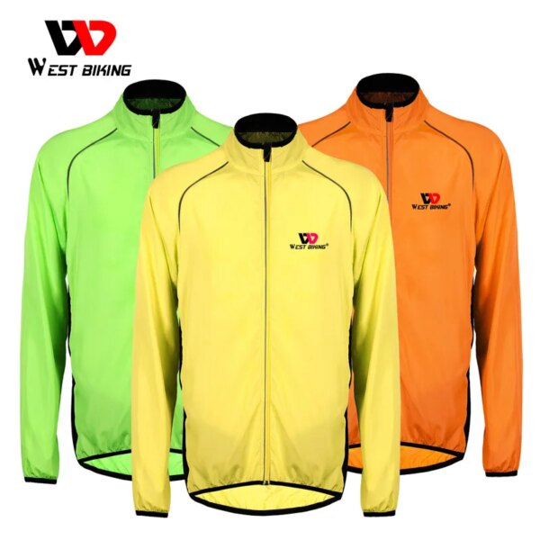 Chaquetas de ciclismo a prueba de viento para hombre y mujer, abrigo reflectante, ropa deportiva impermeable para montar, chaqueta de secado rápido, camisetas para bicicleta de montaña