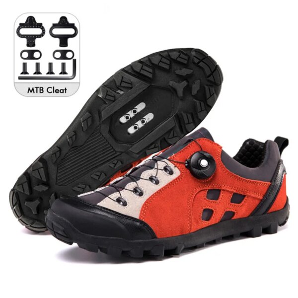 Zapatos de invierno para bicicleta de montaña para hombre, zapatillas para ciclismo de montaña, tacos SPD autoblocantes, zapatos de bicicleta para Shimano, botas antideslizantes para motocicleta