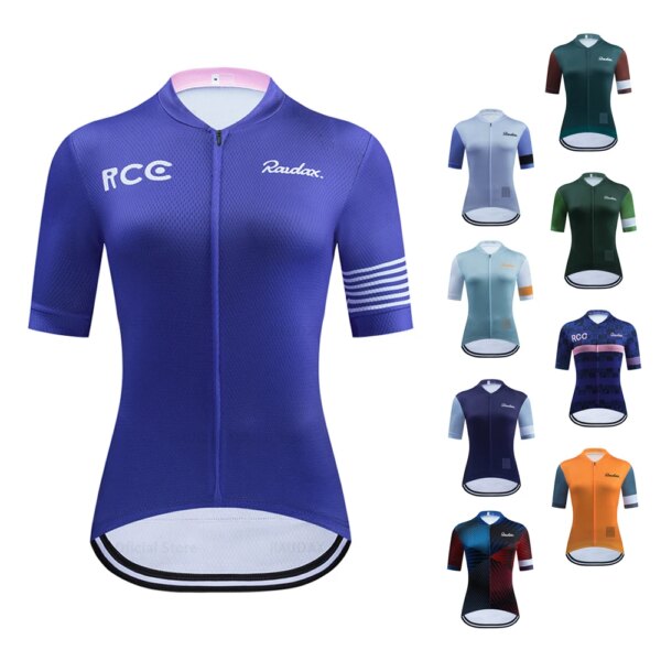 Ropa de Ciclismo para mujer Raudax 2021, Ropa de Ciclismo de manga corta, Jersey de Ciclismo de verano, Jersey de triatlón, Kit de uniforme de Ciclismo