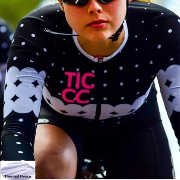 Jersey térmico de lana de Invierno para mujer, Jersey de manga larga para ciclismo de Cambridge, ropa para bicicleta, ropa para ciclismo