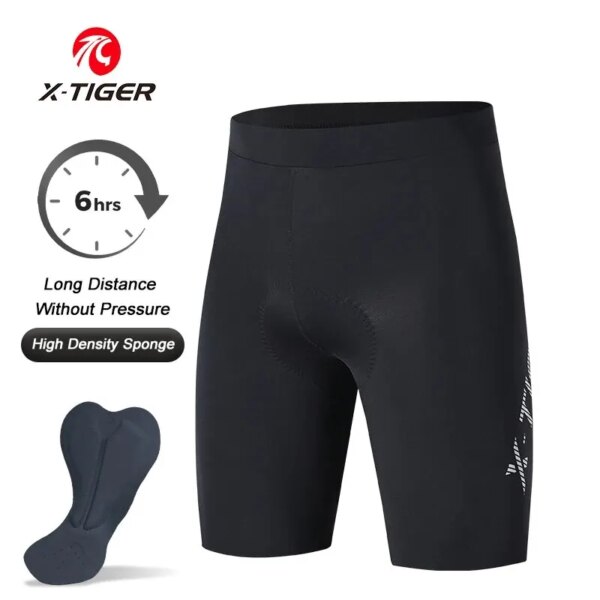 X-TIGER-pantalones cortos de ciclismo para hombre, transpirables, de secado rápido, con almohadilla de esponja profesional, novedad de 2024