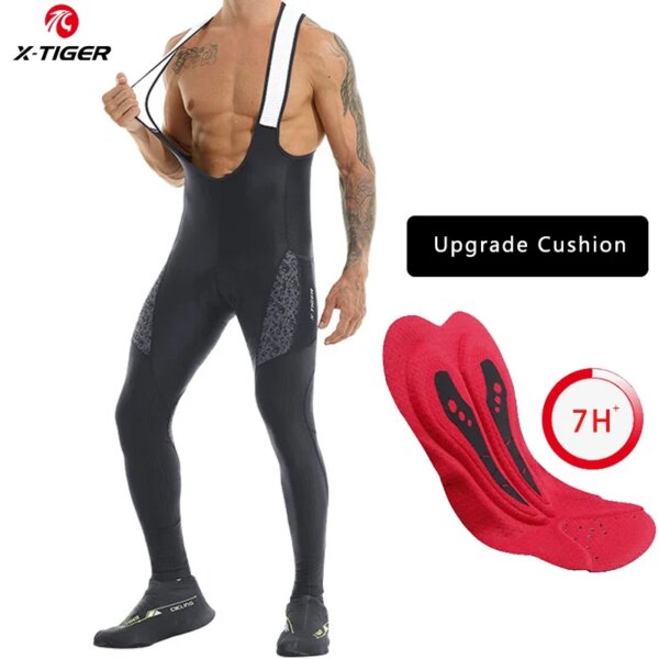 X-TIGER pantalones con tirantes de ciclismo, pantalones de otoño para hombre, pantalones MTB, pantalones de ciclismo de Lycra transpirables, pantalones deportivos para bicicleta, mallas para ciclismo