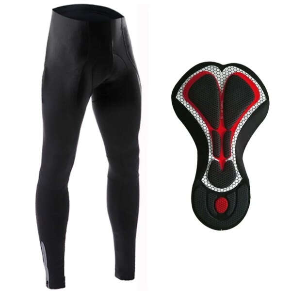 X-TIGER pantalones de ciclismo MTB bicicleta de montaña cuesta abajo otoño acolchado bicicleta medias pantalones de equipo profesional 5D Gel acolchado bicicleta de carretera pantalones largos