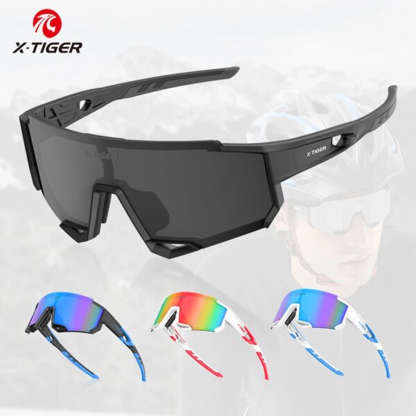 X-TIGER gafas polarizadas para ciclismo, gafas de sol para deportes de bicicleta al aire libre, gafas para PC MTB, gafas, accesorios para bicicleta