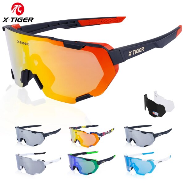 X-TIGER gafas de sol para ciclismo, gafas para bicicleta de montaña y carretera, gafas UV400 para ciclismo, gafas para deportes al aire libre, gafas para senderismo