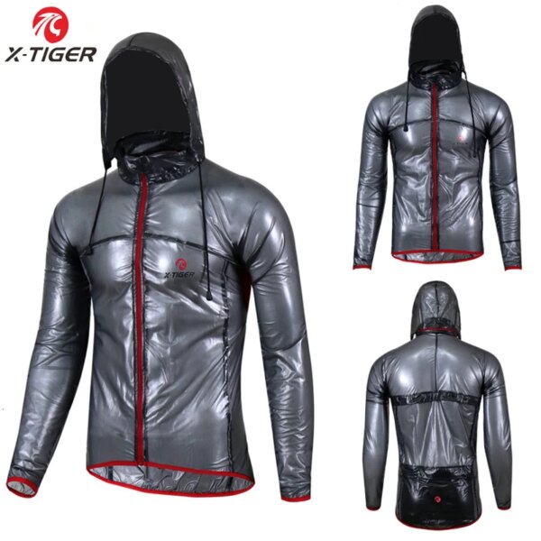 X-TIGER chaqueta de ciclismo impermeable UPF30 + MTB chaquetas de lluvia para bicicleta chubasquero para ciclismo deportes al aire libre camisetas de ciclismo a prueba de lluvia