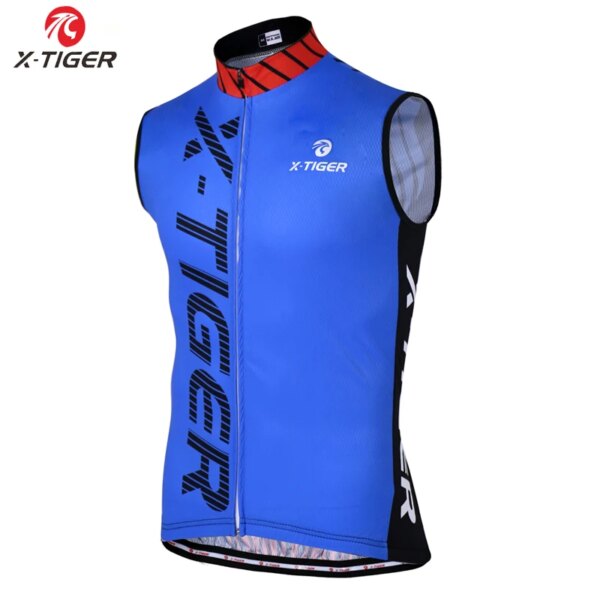 X-tiger-camisetas de ciclismo sin mangas para hombre, chaleco transpirable para ciclismo de montaña, ropa para bicicleta de carreras, camiseta de bicicleta de carretera