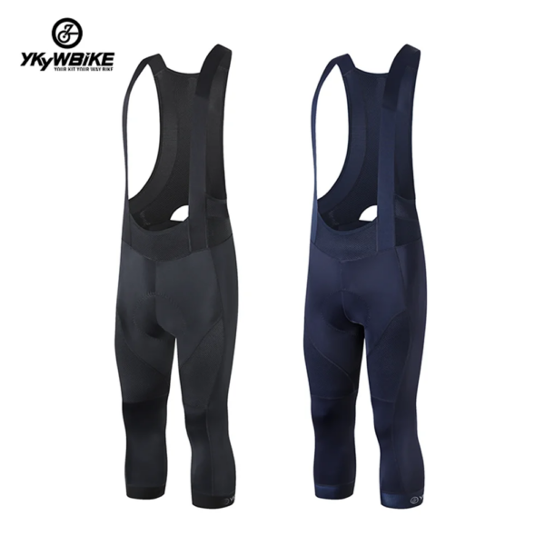 YKYW Pro Team 3/4 Bib Shorts Ciclismo Medias Pantalones Deportes Mtb Bike Ropa Hombre Bicicleta Shorts 4 Horas Montar Acolchado