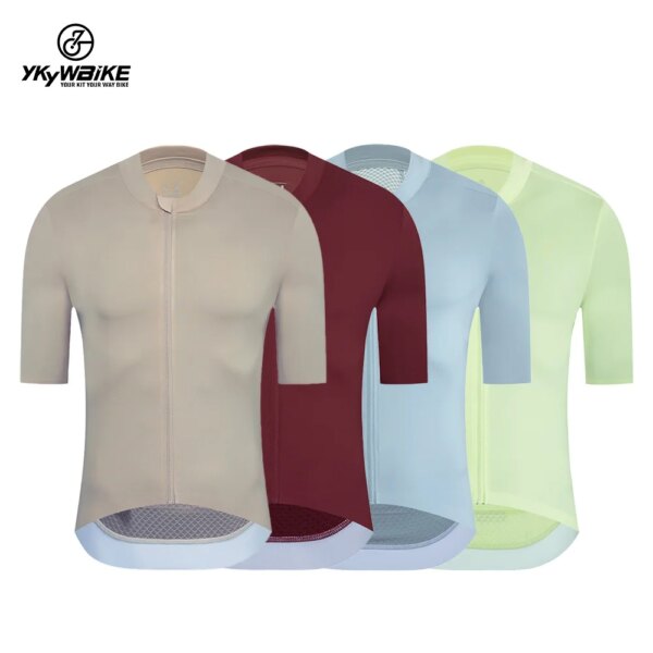 YKYW-Camiseta de ciclismo de verano para hombre, ropa transpirable para deportes de bicicleta de montaña y carretera, camisa de secado rápido para bicicleta de montaña, dobladillo MITI italiano