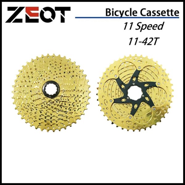 ZEOT Gold Freewheel 11 velocidades 11-42T volante de bicicleta de carretera MTB piñón de Cassette 11v para 11s SHIMANO / SRAM