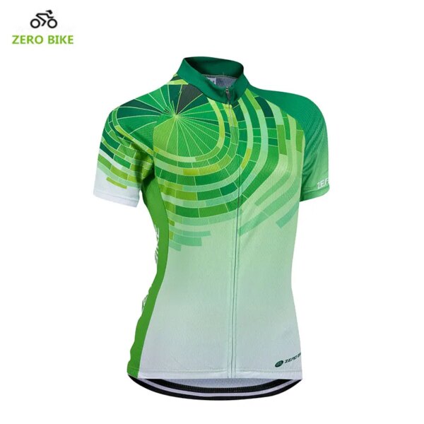 ZEROBIKE, camisetas de ciclismo transpirables de secado rápido para mujer, camisa de manga corta, ropa deportiva para bicicleta al aire libre, ciclismo, talla estadounidense, S-XL