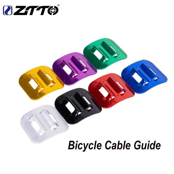 ZTTO-2 uds. De aluminio tipo C para bicicleta de montaña, hebilla en U, palanca de cambios de freno de disco a presión, abrazadera fija, marco de conversión, guía de Cable