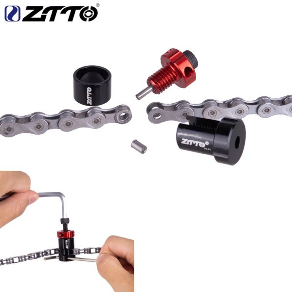 ZTTO-cortador de cadena de bicicleta, herramienta de extracción, divisor de pasadores de acero y aleación de aluminio de alta resistencia, Mini herramientas prácticas