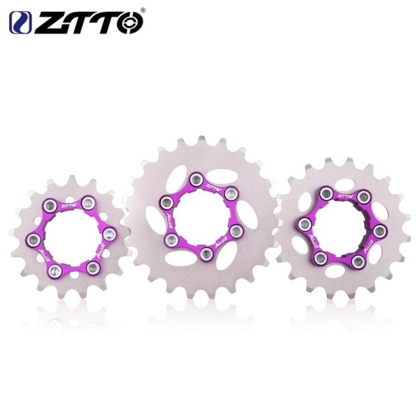 ZTTO MTB 1 velocidad bicicleta Cassette una velocidad Cog 16T 17T 18T 19T 20T 21T 22T 23T engranaje único fijo HG rueda libre K7 piñón de bicicleta