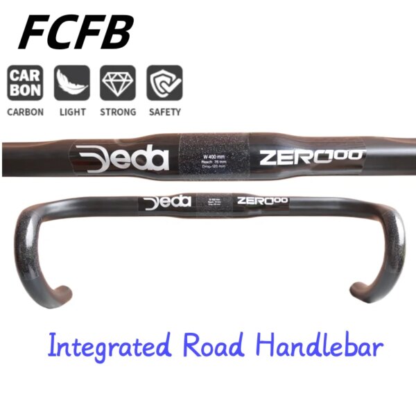 Manillar de carbono para bicicleta, accesorios para bicicleta de carretera, 400/420/440mm, piezas para manillar de bicicleta